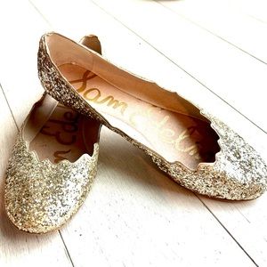 Sam Edelman gold ballet flats size 8